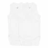 Sleeveless Newborn Crossbody Playsuits - Set of 2 White Petit Bateau Fashion Baby