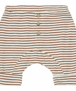 Slub Striped Trousers Beige Rylee + Cru Fashion Baby
