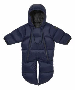 Snowbird Baby Snowsuit Navy blue Finger in the nose Fashion Baby