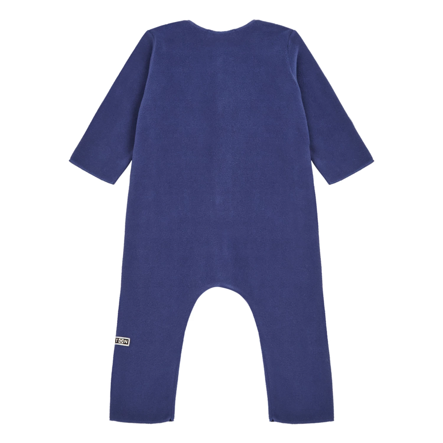 Soft Fleece Jumpsuit Blue Bonton Fashion Baby 2 Soft Fleece Jumpsuit Blue Bonton Fashion Baby - Image 2