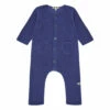 Soft Fleece Jumpsuit Blue Bonton Fashion Baby