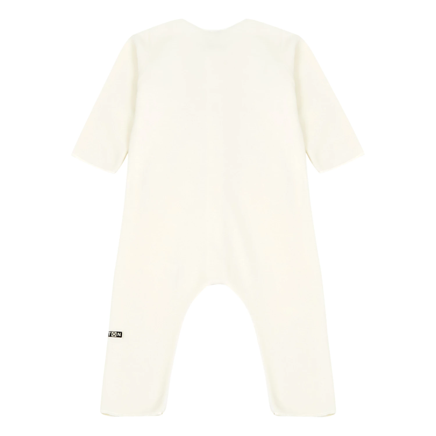 Soft Fleece Jumpsuit Ecru Bonton Fashion Baby 2 Soft Fleece Jumpsuit Ecru Bonton Fashion Baby - Image 2