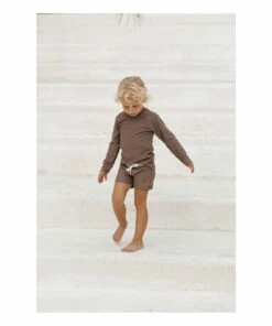 Sol Anti-UV T-shirt Brown Illoura the Label Fashion Baby, Children -Baby Tops Elegant Store sol anti uv t shirt brown illoura the label fashion baby children 2