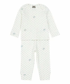 Star Crop Top + Leggings Light blue Bonton Fashion Baby