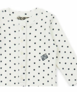 Star Footed Pyjamas Ecru Bonton Fashion Baby -Baby Tops Elegant Store star footed pyjamas ecru bonton fashion baby 2