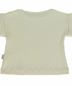 Starflower Ribbed Organic Cotton T-shirt Off white Poudre Organic Fashion Baby, Children -Baby Tops Elegant Store starflower ribbed organic cotton t shirtstarflower ribbed organic cotton t shirt off white poudre organic fashion baby children 3