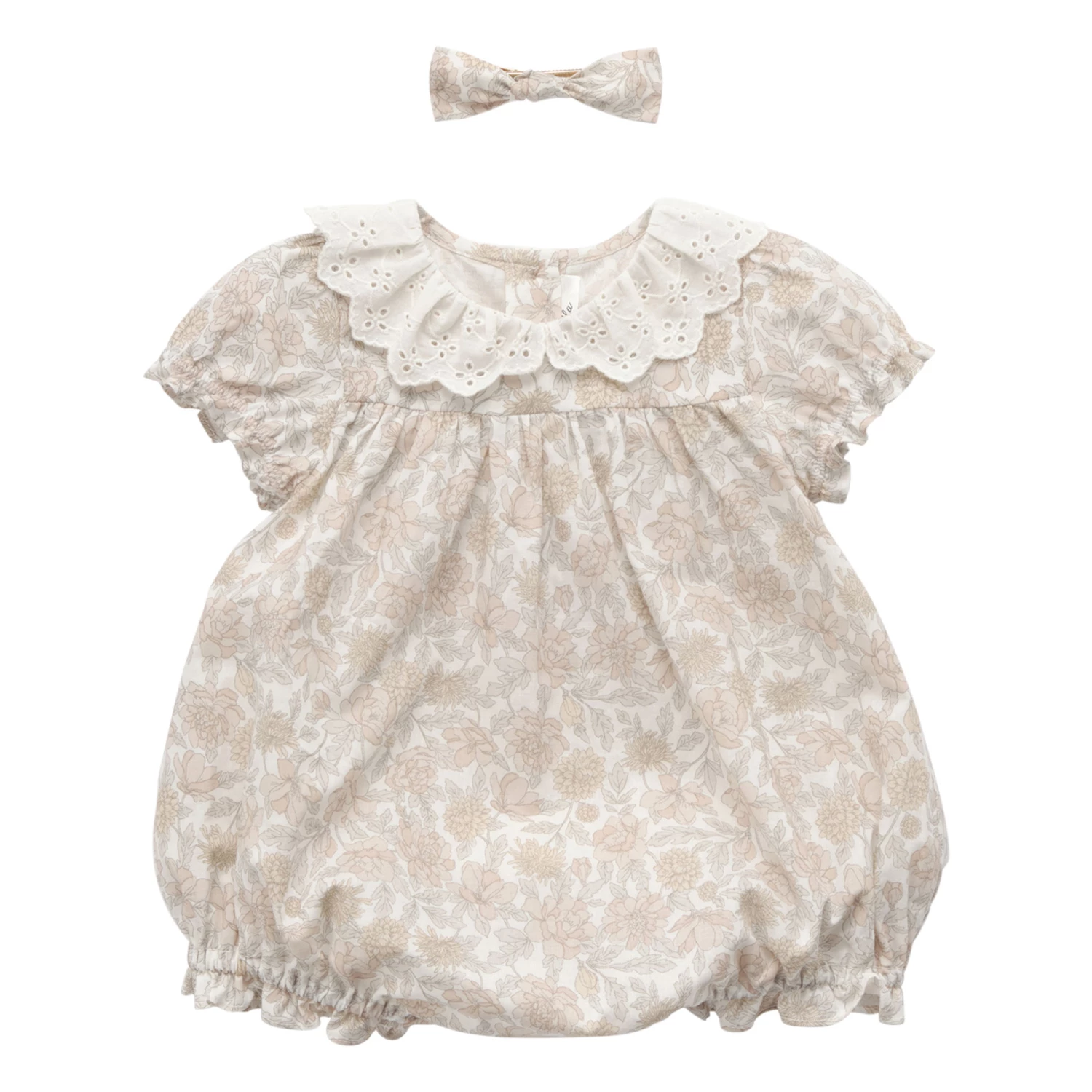 Stelia Romper Pale pink Louisiella Fashion Baby 2 Stelia Romper Pale pink Louisiella Fashion Baby - Image 2