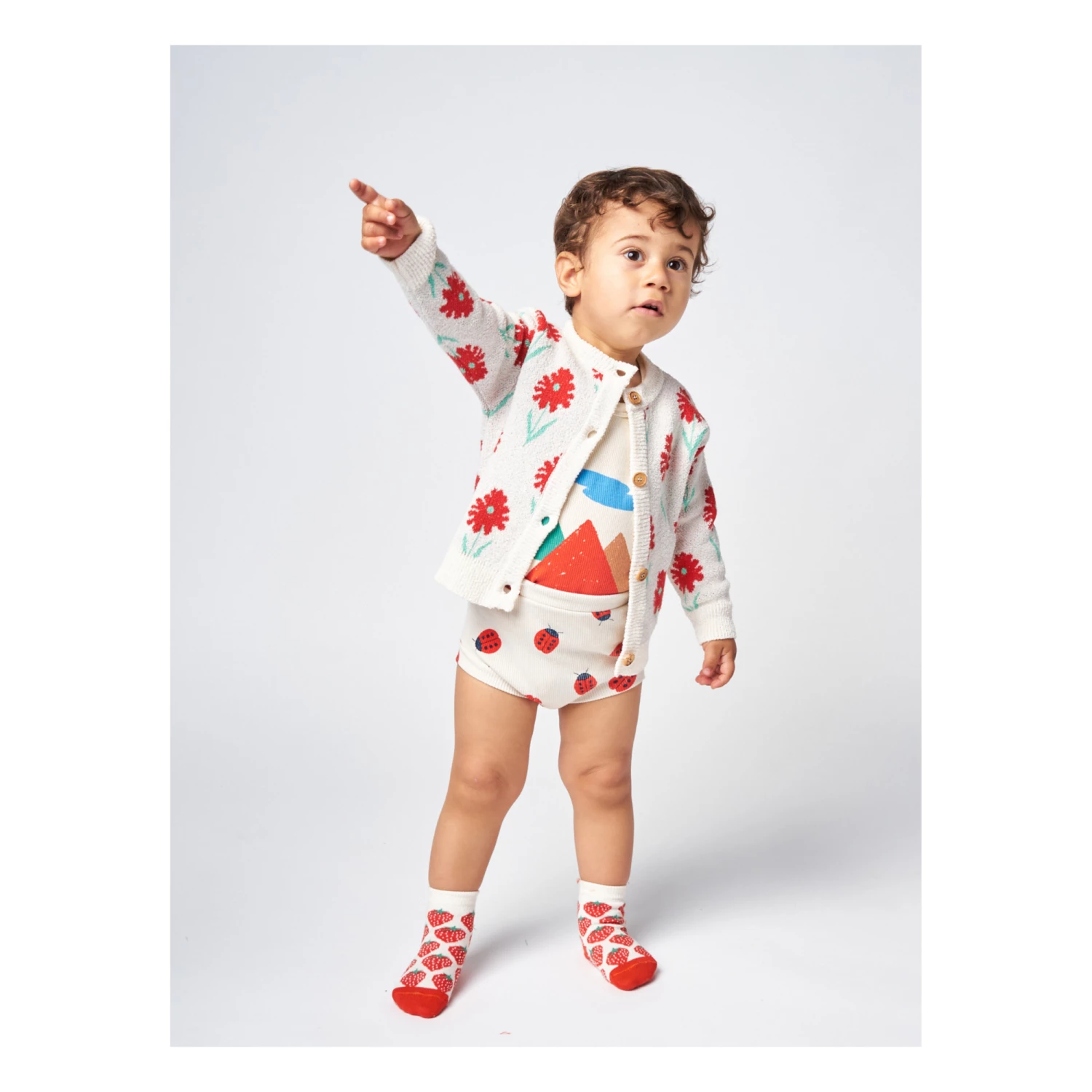 Strawberry Baby Socks Ecru Bobo Choses Fashion Baby 2 Strawberry Baby Socks Ecru Bobo Choses Fashion Baby - Image 2