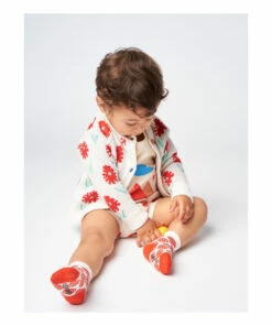 Strawberry Baby Socks Ecru Bobo Choses Fashion Baby 6 Strawberry Baby Socks Ecru Bobo Choses Fashion Baby -Baby Tops Elegant Store strawberry baby socks ecru bobo choses fashion baby 2