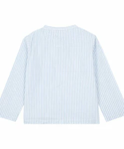 Striped Kurta Shirt Blue Zhoe & Tobiah Fashion Baby, Children 5 Striped Kurta Shirt Blue Zhoe & Tobiah Fashion Baby, Children -Baby Tops Elegant Store striped kurta shirt blue zhoe tobiah fashion baby children 2