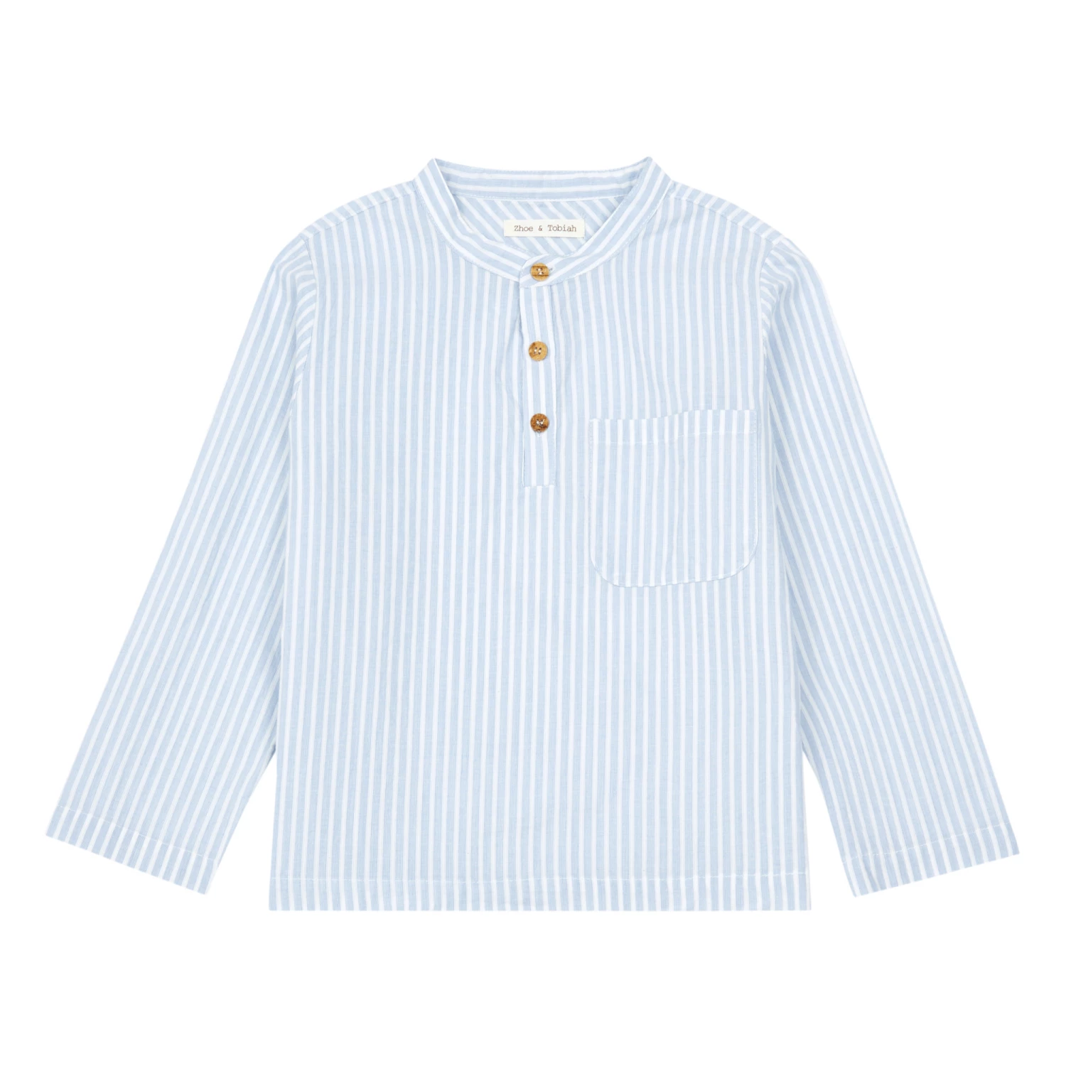 Striped Kurta Shirt Blue Zhoe & Tobiah Fashion Baby, Children 1 Striped Kurta Shirt Blue Zhoe & Tobiah Fashion Baby, Children