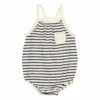 Striped Organic Cotton Romper Navy blue Búho Fashion Baby