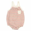 Striped Organic Cotton Romper Terracotta Búho Fashion Baby