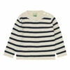 Striped Organic Cotton T-shirt Navy blue FUB Fashion Baby