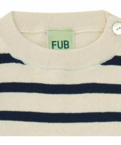Striped Organic Cotton T-shirt Navy blue FUB Fashion Baby 5 Striped Organic Cotton T-shirt Navy blue FUB Fashion Baby -Baby Tops Elegant Store striped organic cotton t shirt navy blue fub fashion baby 2