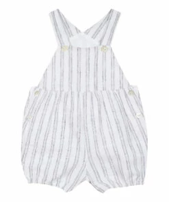 Striped Overalls Ecru Tartine et Chocolat Fashion Baby
