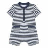 Striped Playsuit Navy blue Tartine et Chocolat Fashion Baby