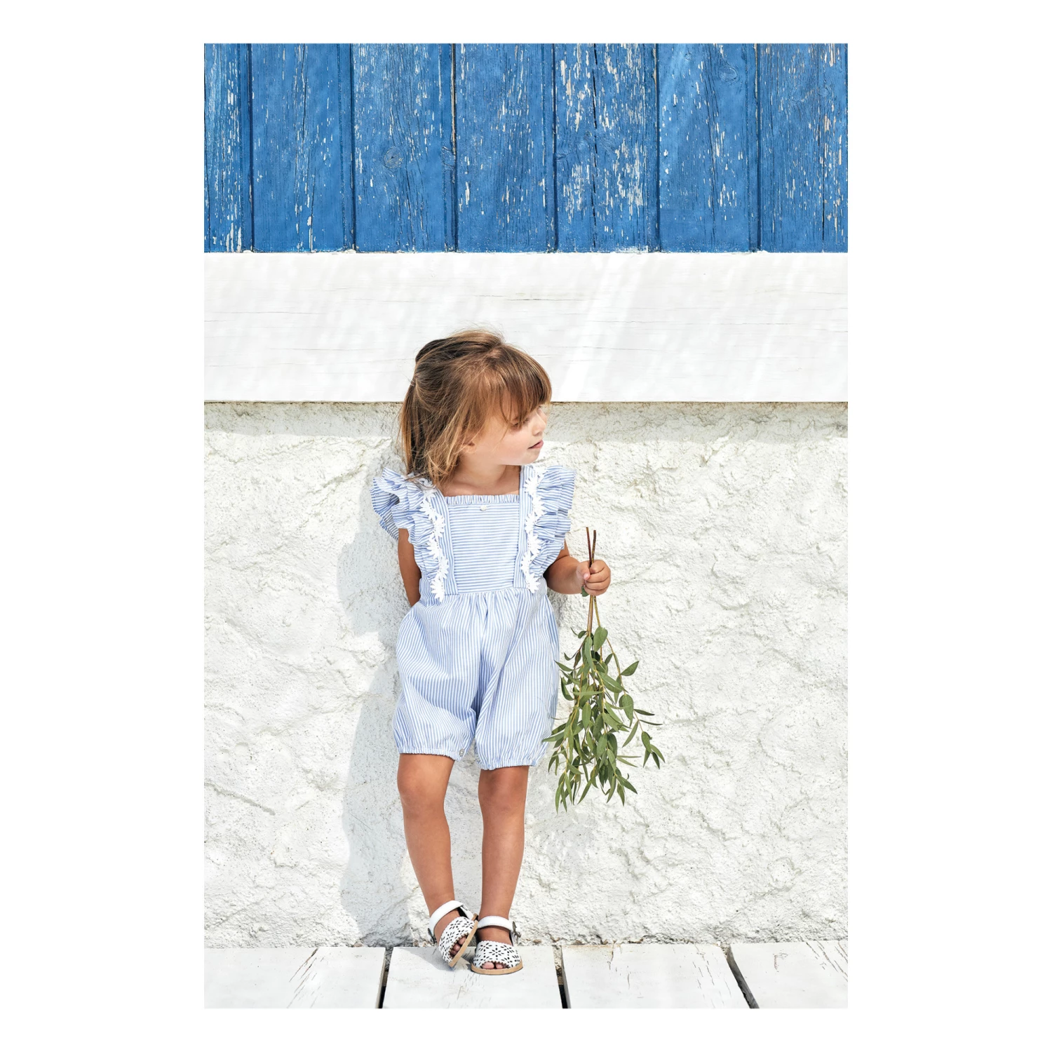 Striped Romper Light blue Tartine et Chocolat Fashion Baby 2 Striped Romper Light blue Tartine et Chocolat Fashion Baby - Image 2