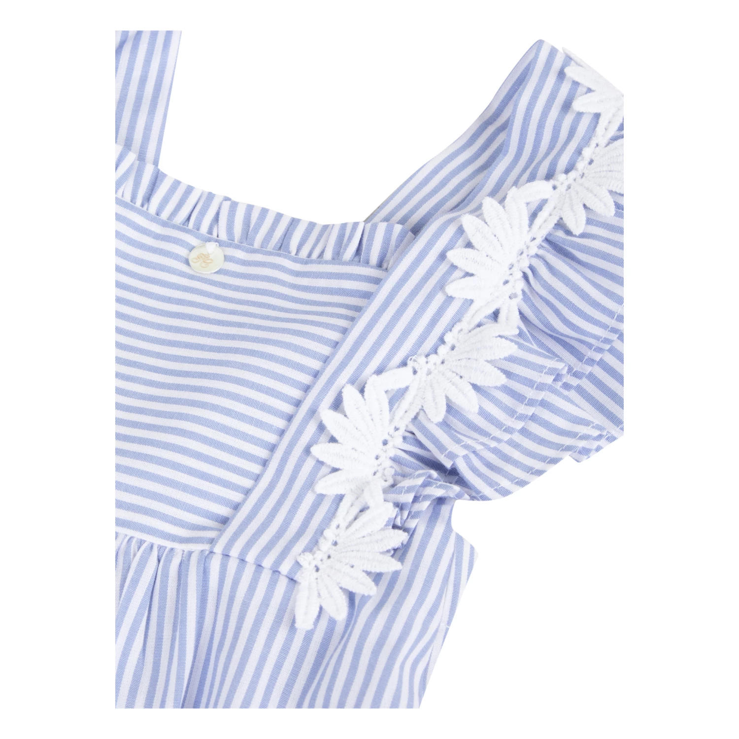 Striped Romper Light blue Tartine et Chocolat Fashion Baby 3 Striped Romper Light blue Tartine et Chocolat Fashion Baby - Image 3