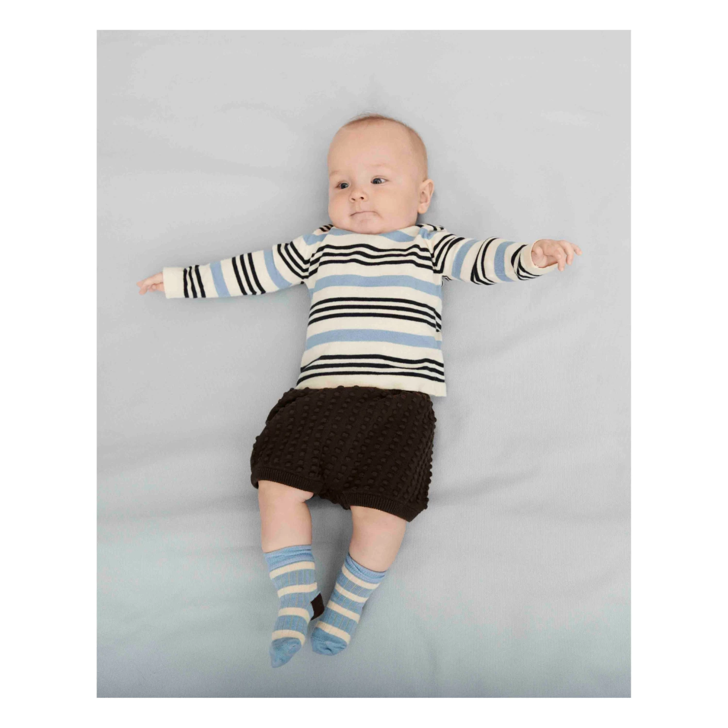 Striped Socks Light blue FUB Fashion Teen, Baby, Children 2 Striped Socks Light blue FUB Fashion Teen, Baby, Children - Image 2