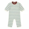 Striped Woollen Jumpsuit Blue Bonton Fashion Baby