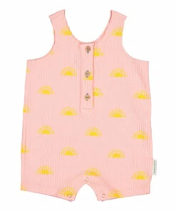 Sun Jumpsuit Pale pink Piupiuchick Fashion Baby