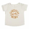 Sunshine On My Mind T-Shirt Off white Rylee + Cru Fashion Baby, Children