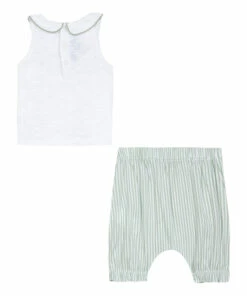 T-shirt + Bloomers Green water Tartine et Chocolat Fashion Baby 7 T-shirt + Bloomers Green water Tartine et Chocolat Fashion Baby -Baby Tops Elegant Store t shirt bloomers green water tartine et chocolat fashion baby 3