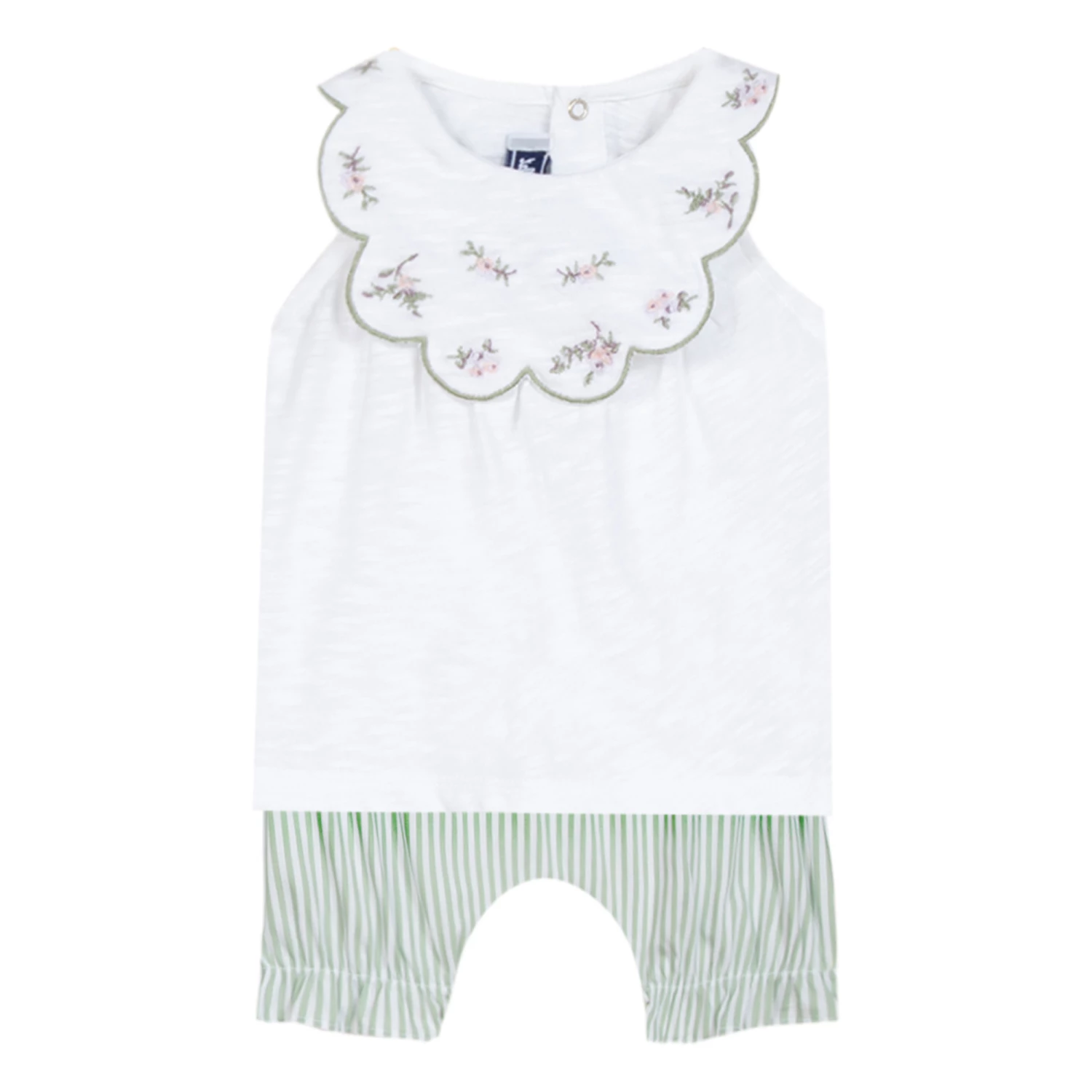 T-shirt + Bloomers Green water Tartine et Chocolat Fashion Baby 1 T-shirt + Bloomers Green water Tartine et Chocolat Fashion Baby