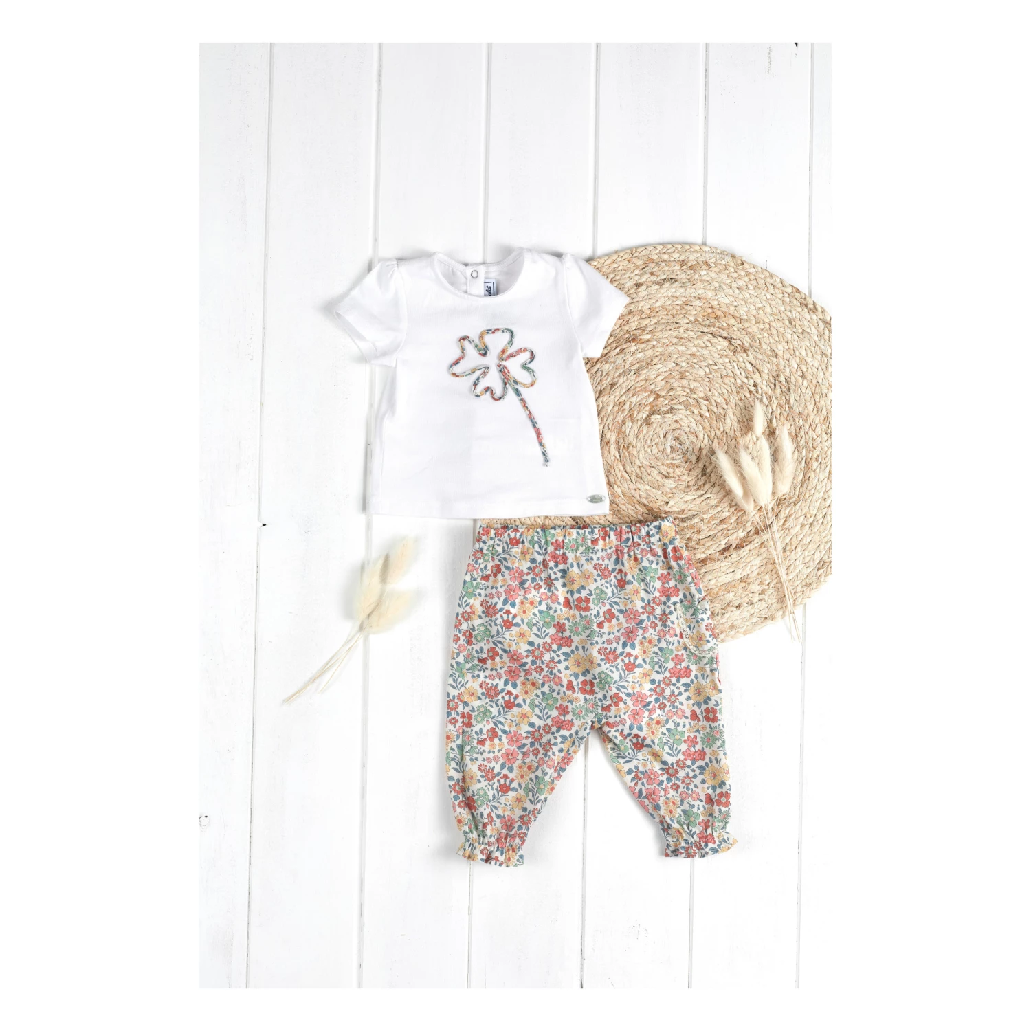 T-shirt - Liberty Capsule - Peach Tartine et Chocolat Fashion Baby 2 T-shirt - Liberty Capsule - Peach Tartine et Chocolat Fashion Baby - Image 2