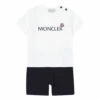 T-shirt & Short Set Navy blue Moncler Fashion Baby