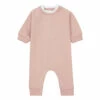 Tadam Organic Fleece Jumpsuit Pink Bonton Fashion Baby