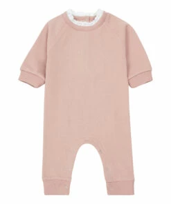 Tadam Organic Fleece Jumpsuit Pink Bonton Fashion Baby