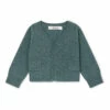 Tahiel Embroidered Linen Cardigan Blue Green Bonpoint Fashion Baby