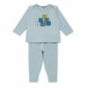 Tambourg Organic Cotton Top & Bottom Set Blue Bonton Fashion Baby