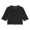 Tarragon Organic Cotton Terry Cloth Sweatshirt Black Poudre Organic Fashion Baby