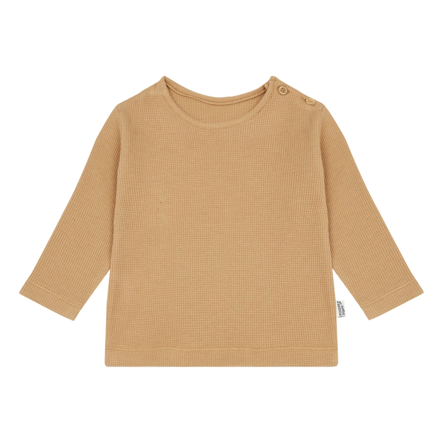 Tarragon Organic Cotton Waffle Sweatshirt Camel Poudre Organic Fashion Baby 1 Tarragon Organic Cotton Waffle Sweatshirt Camel Poudre Organic Fashion Baby