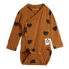 Tencel Wrapover Babygrow Brown Mini Rodini Fashion Baby