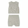 Tendresse Woollen Bloomers + Top Heather grey Bonpoint Fashion Baby