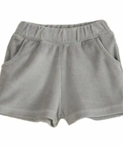 Terry Cloth Baby Shorts Grey Emile et Ida Fashion Baby