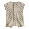 Terry Cloth Fish Playsuit Ecru Emile et Ida Fashion Baby