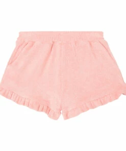 Terry Cloth Frill Shorts Pink Emile et Ida Fashion Baby, Children