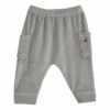 Terry Cloth Harem Pants Grey Emile et Ida Fashion Baby