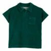 Terry Cloth Polo Shirt Dark green Emile et Ida Fashion Baby, Children