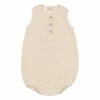 Textured Organic Cotton Romper Ecru Búho Fashion Baby