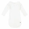 Tiana Peter Pan Collar Babygrow White Petit Bateau Fashion Baby