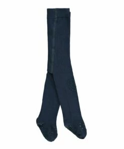 Tights With Non-Slip Knees and Feet Navy blue GOBABYGO Fashion Baby