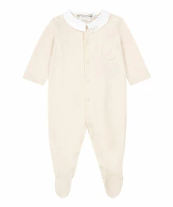 Tilouan Footed Pyjamas Ecru Bonpoint Fashion Baby