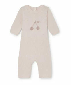 Tilouana Cashmere Jumpsuit Pale pink Bonpoint Fashion Baby