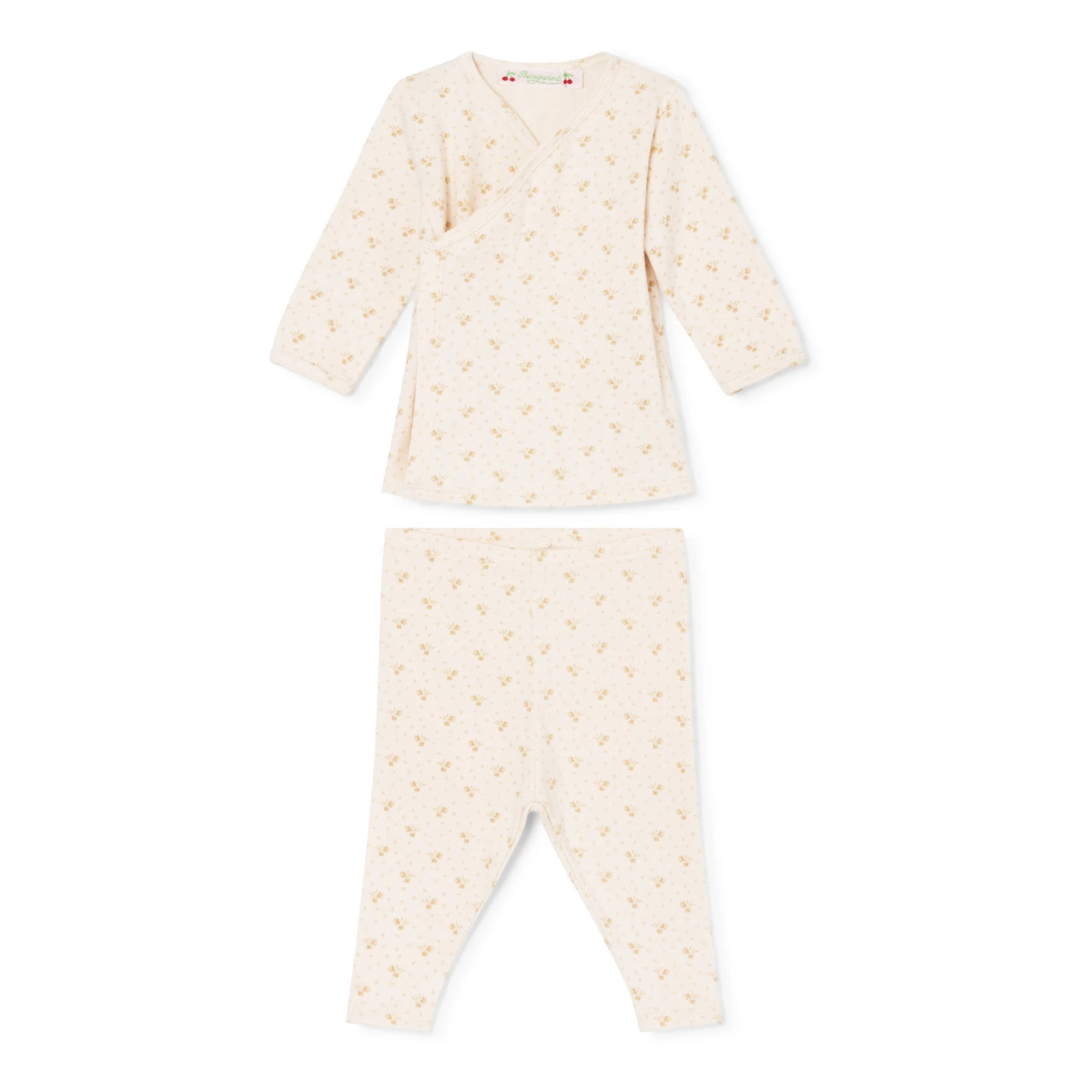 Timao Leggings + Cardigan Ecru Bonpoint Fashion Baby 1 Timao Leggings + Cardigan Ecru Bonpoint Fashion Baby